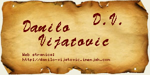 Danilo Vijatović vizit kartica